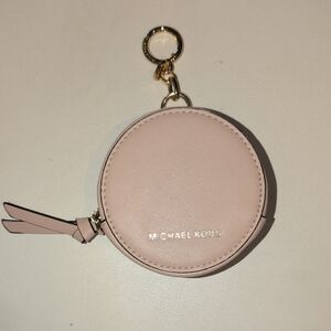 Michael Kors Blush Pink Round Keychain Wallet